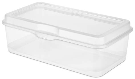 sterilite flip top storage box